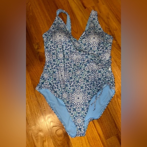 Primark Other - Primark Blue Floral One Piece Swimsuit
